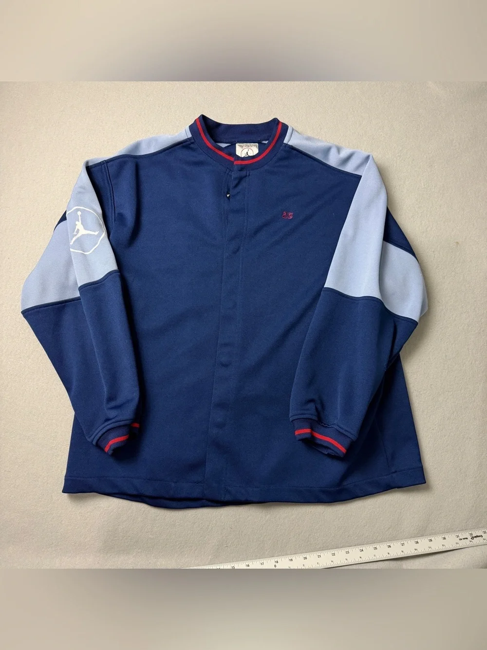 Vintage Nike Air Jordan Brand Retro Snap Track Jacket Y2K Sz Lg